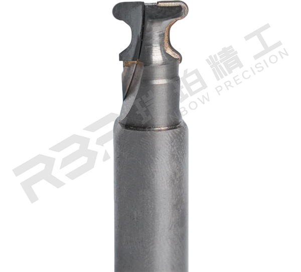 PCD双刃圆弧铣刀切割