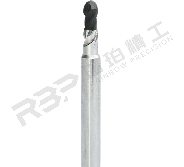 CBN双刃球头铣刀加工